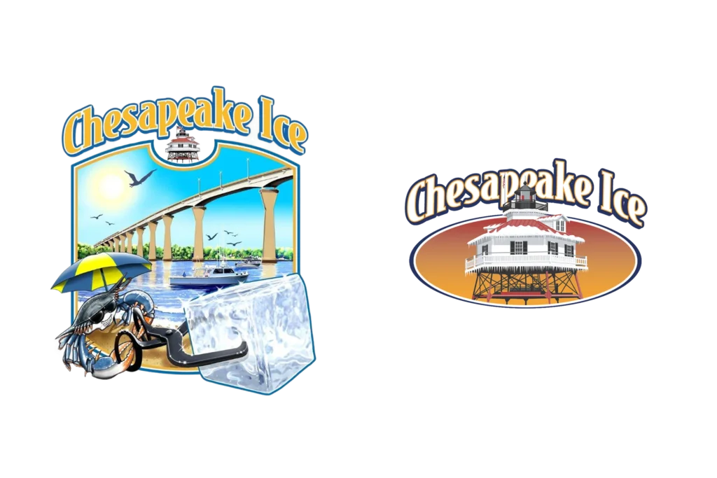 Chesapeake Ice Logos | Primary & Secondary